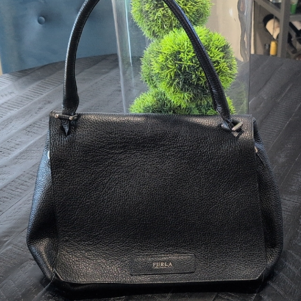Furla Black Leather Women's Bag